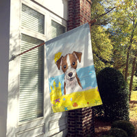 Jack Russell Terrier Summer Beach Flag Canvas House Size BB2070CHF