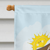 Jack Russell Terrier Summer Beach Flag Canvas House Size BB2070CHF