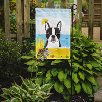 Boston Terrier Summer Beach Flag Garden Size BB2071GF