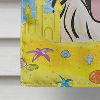 Golden Retriever Summer Beach Flag Canvas House Size BB2073CHF