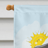 Schnauzer Summer Beach Flag Canvas House Size BB2074CHF