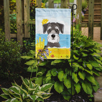 Schnauzer Summer Beach Flag Garden Size BB2074GF