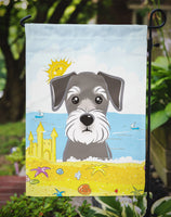 Schnauzer Summer Beach Flag Garden Size BB2074GF