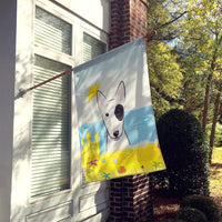 Bull Terrier Summer Beach Flag Canvas House Size BB2077CHF