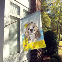 Cocker Spaniel Summer Beach Flag Canvas House Size BB2084CHF