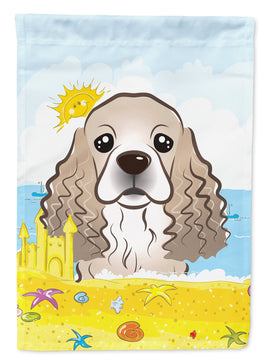 Cocker Spaniel Summer Beach Flag Canvas House Size BB2084CHF