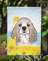 Cocker Spaniel Summer Beach Flag Garden Size BB2084GF