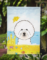 Bichon Frise Summer Beach Flag Garden Size BB2085GF