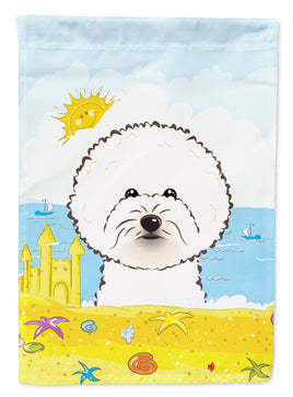 Bichon Frise Summer Beach Flag Garden Size BB2085GF