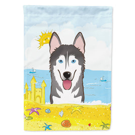 Alaskan Malamute Summer Beach Flag Canvas House Size BB2086CHF