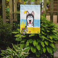 Alaskan Malamute Summer Beach Flag Garden Size BB2086GF