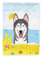 Alaskan Malamute Summer Beach Flag Garden Size BB2086GF