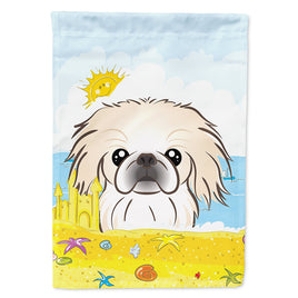 Pekingese Summer Beach Flag Canvas House Size BB2089CHF