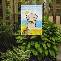 Yellow Labrador Summer Beach Flag Garden Size BB2090GF