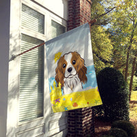 Cavalier Spaniel Summer Beach Flag Canvas House Size BB2092CHF