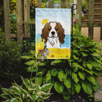 Cavalier Spaniel Summer Beach Flag Garden Size BB2092GF