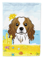 Cavalier Spaniel Summer Beach Flag Garden Size BB2092GF