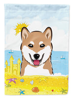 Shiba Inu Summer Beach Flag Garden Size BB2093GF