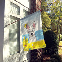 Westie Summer Beach Flag Canvas House Size BB2094CHF