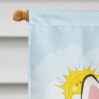 Westie Summer Beach Flag Canvas House Size BB2094CHF