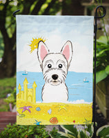 Westie Summer Beach Flag Garden Size BB2094GF