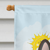 French Bulldog Summer Beach Flag Canvas House Size BB2095CHF