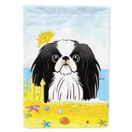 Japanese Chin Summer Beach Flag Canvas House Size BB2098CHF