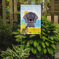 Weimaraner Summer Beach Flag Garden Size BB2099GF