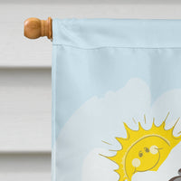 Wirehaired Dachshund Summer Beach Flag Canvas House Size BB2101CHF