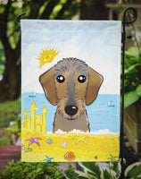 Wirehaired Dachshund Summer Beach Flag Garden Size BB2101GF