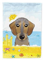 Wirehaired Dachshund Summer Beach Flag Garden Size BB2101GF