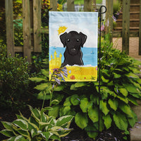 Black Labrador Summer Beach Flag Garden Size BB2103GF