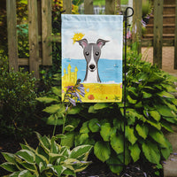 Italian Greyhound Summer Beach Flag Garden Size BB2104GF