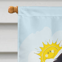 Bernese Mountain Dog Summer Beach Flag Canvas House Size BB2105CHF