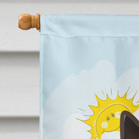 Min Pin Summer Beach Flag Canvas House Size BB2108CHF