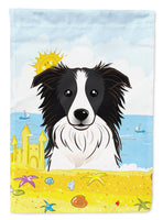 Border Collie Summer Beach Flag Garden Size BB2109GF