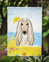 Afghan Hound Summer Beach Flag Garden Size BB2112GF