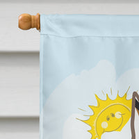 Doberman Summer Beach Flag Canvas House Size BB2113CHF