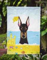 Doberman Summer Beach Flag Garden Size BB2113GF