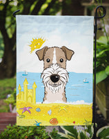 Wire Haired Fox Terrier Summer Beach Flag Garden Size BB2115GF