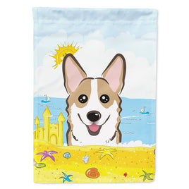 Sable Corgi Summer Beach Flag Canvas House Size BB2121CHF