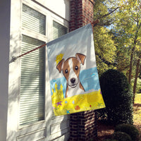 Jack Russell Terrier Summer Beach Flag Canvas House Size BB2128CHF