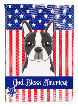 Boston Terrier Flag Canvas House Size BB2133CHF