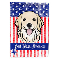 Golden Retriever Flag Canvas House Size BB2135CHF