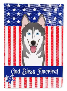 Alaskan Malamute Flag Canvas House Size BB2148CHF