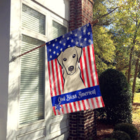 Yellow Labrador Flag Canvas House Size BB2152CHF