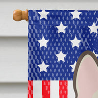 God Bless American Flag with French Bulldog Flag Canvas House Size BB2168CHF