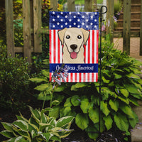 God Bless American Flag with Golden Retriever Flag Garden Size BB2182GF