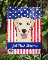 God Bless American Flag with Golden Retriever Flag Garden Size BB2182GF