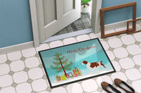 Welsh Springer Spaniel Merry Christmas Tree Indoor or Outdoor Mat 18x27 BB2918MAT